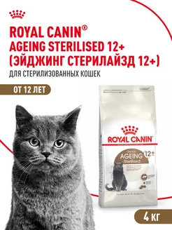 Корм для стерилизованных стареющих кошек, 4 кг ROYAL CANIN 175121513 купить за 4 359 ₽ в интернет-магазине Wildberries